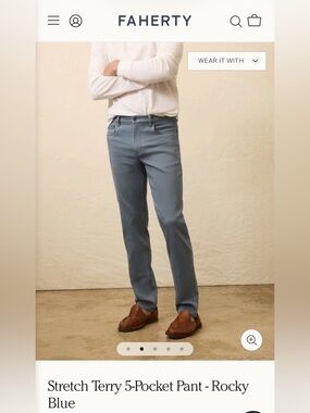 Faherty Slim Straight Jeans